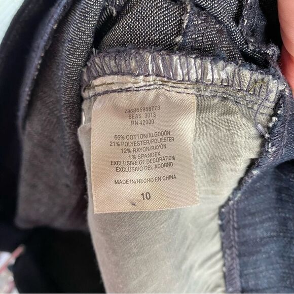 Basic Editions Women’s Pull On Cropped Denim Pants - Picture 5 of 5